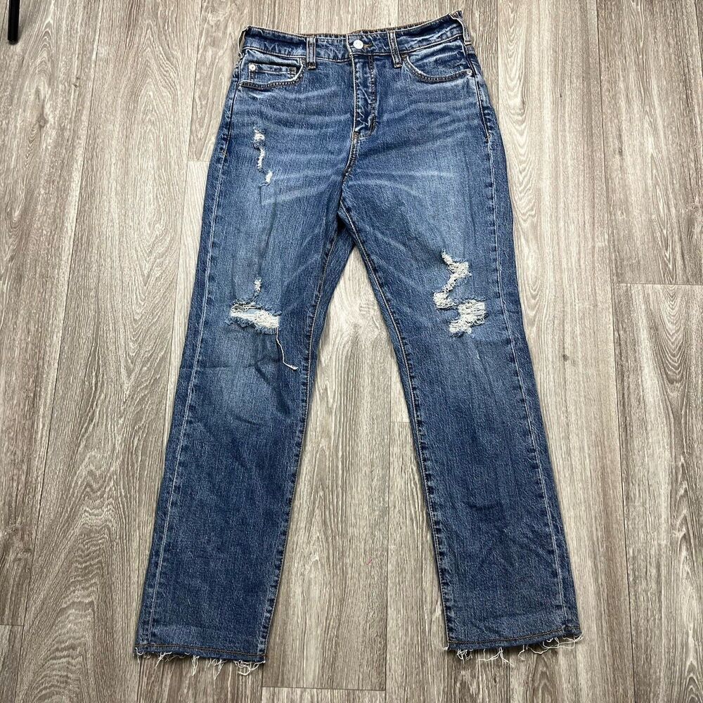 Anthropologie Pilcro The Vintage Straight Jeans Distressed Size 29​​​